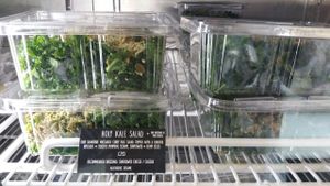 Expensive salads at Juicebaby in South West London