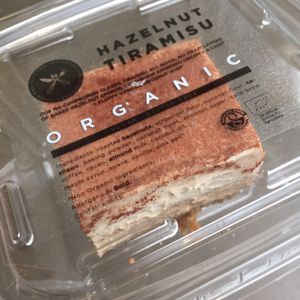 hazelnut tiramisu at Juicebaby in South West London