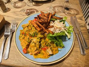 No chicken stroganoff  at Mykene in Leuven