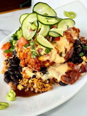 Organic Enchilada Pie Bowl at Stuff I Eat in Inglewood