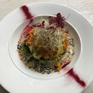 Thai curry kelp noodles at Tanya's Cafe in South West London