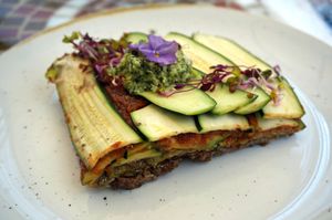 Raw Lasagna at Tanya's Cafe in South West London