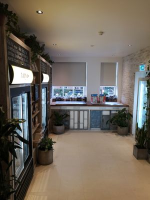 Inside the shop at Tanya's Cafe in South West London