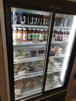 Inside the shop at Tanya's Cafe in South West London