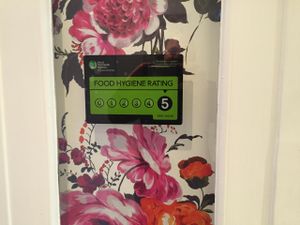 5 stars for hygiene  at Tanya's Cafe in South West London