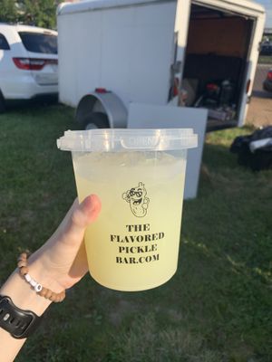 The Flavored Pickle Bar lemonade  at STL Vegan Market in St Louis