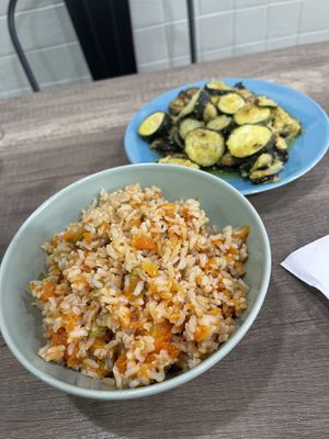 Pumpkin rice and zucchini gratin  at 'O Grin in Naples