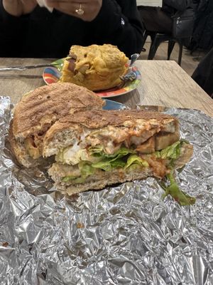 Seitan sandwich  at 'O Grin in Naples
