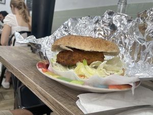Veggie Burger (can add grilled veggies, mayo, ketchup & mustard)  at 'O Grin in Naples