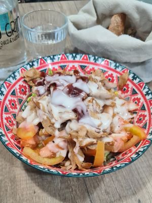 Cesar salad at 'O Grin in Naples