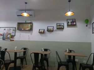 Inside view from a table at 'O Grin in Naples