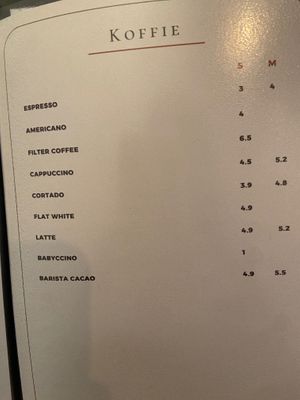 Menu May 2026 at Yemayá's - ZoJazz Stage in Amsterdam