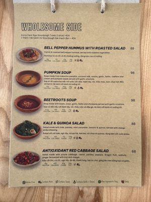 Salad & soup  at Roots Plant-based Cafe - Hẻm 41 Xuan Thuy in Ho Chi Minh City