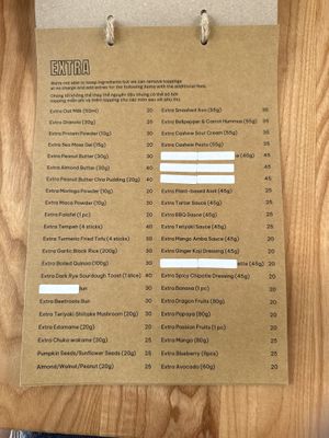 Extra toppings and sauces  at Roots Plant-based Cafe - Hẻm 41 Xuan Thuy in Ho Chi Minh City