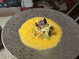 Spaghetti squash in broth  at Marmalade in San Juan