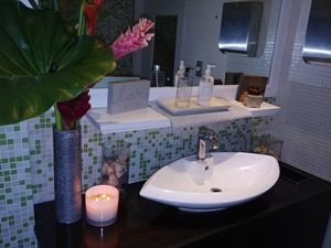 inside men's washroom at Marmalade in San Juan