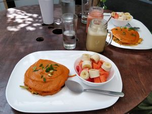 Scrambled tofu at Mantras - San Pedro in San Pedro