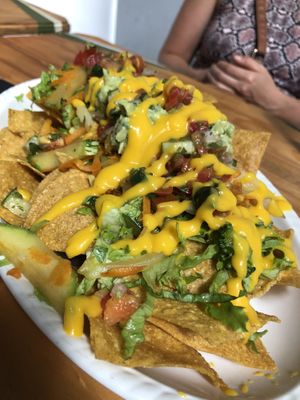Vegan nachos at Mantras - San Pedro in San Pedro