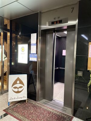 Outside Elevator on the street level  at Live and Lounge VIO in Nagoya