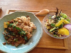 Curry set at Lala Natural in Nagoya