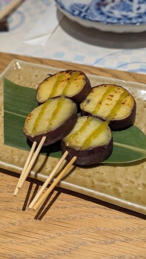Sweet potato at Itadaku in Dubai