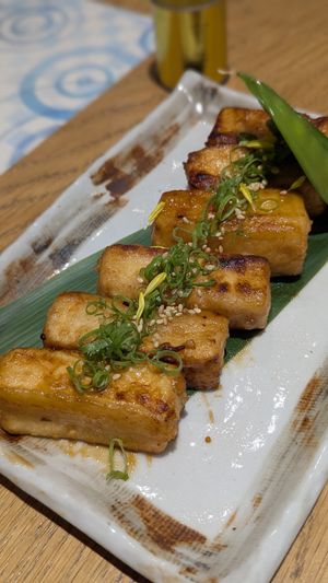 Tofu steak at Itadaku in Dubai