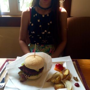 BURGER!  at Vege Cafe Lotus in Toyohashi