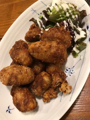 Soy meat fried at Vege Cafe Lotus in Toyohashi