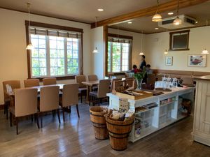 inside the cafe at Vege Cafe Lotus in Toyohashi