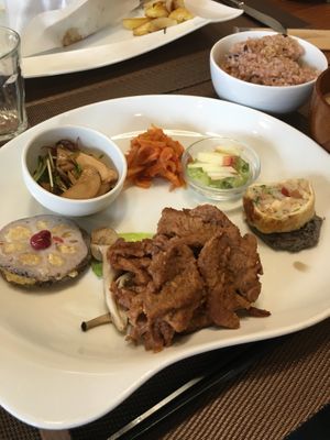 Set meal  at Vege Cafe Lotus in Toyohashi