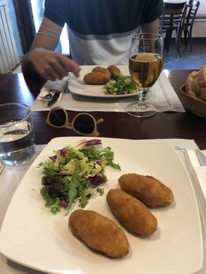 Croquetas de zorza (menú del dia)  at Shangri-La in Ourense