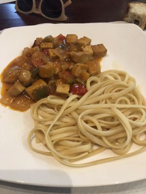 Tofu agridulce  at Shangri-La in Ourense