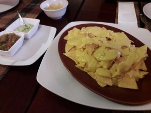 Nachos veganos at Shangri-La in Ourense