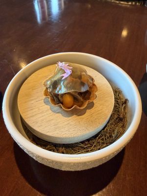 mushroom canape   at Coteau in Quebec City