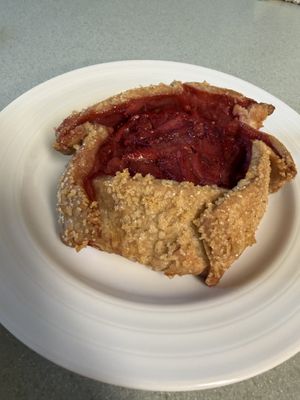 petite strawberry galette  at Good & Friendly Kitchen in Petaluma