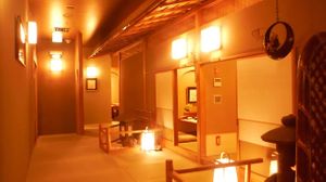 Restaurant Interior at Yuba & Tofu Restaurant Umenohana Kyoto Karasuma -  梅の花 京都烏丸店 in Kyoto