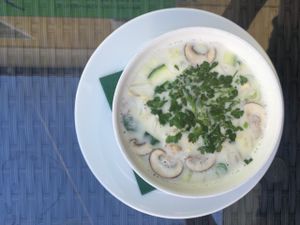 Thai soup at Milton in Salzburg