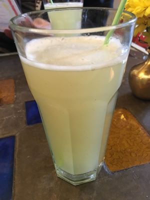 Ginger-Lemonade at Krishna Veggie in Buenos Aires