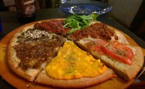 pizza libre, the friendly waitress recommended it, and, well, so do I at Pizza Vegana - Fitz Roy in Buenos Aires