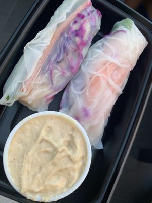 Summer (spring?) rolls  at Thyme and Tonic in New York City