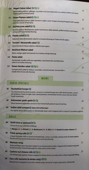 Lunch/Dinner Menu (2); served noon to close at Mood Food Energy Cafe in Yangshuo