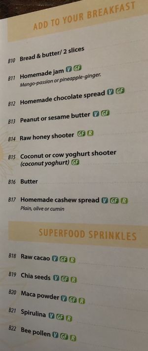 Breakfast Menu (3); served until noon at Mood Food Energy Cafe in Yangshuo