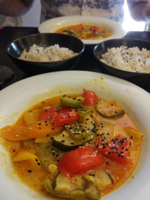 Veg curry at Rua Restaurante in Santiago De Compostela