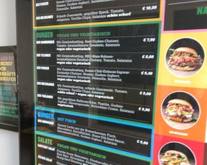 The vegan burgers at Hamburgerei in Munich