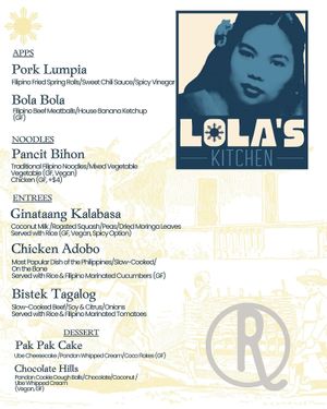 Menu (2025)   at Lola's Kitchen in Sister Bay