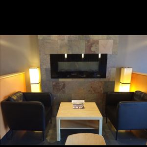 comfortable wait for take out  at India Bistro in Plainfield