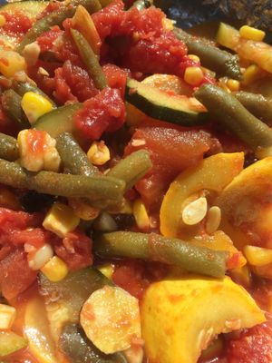 Succotash (vegan, can add tofu if you like) at Bistro at the Bijou in Knoxville