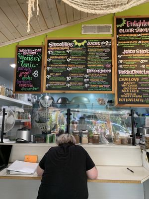 Menu 1 at Ezra's Enlightened Cafe in Indianapolis