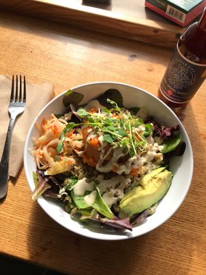 Rosemarysweet Potato Bowl ☀️ at Ezra's Enlightened Cafe in Indianapolis