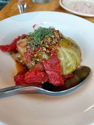 mushroom golabki (vegan) at Rose's in Detroit